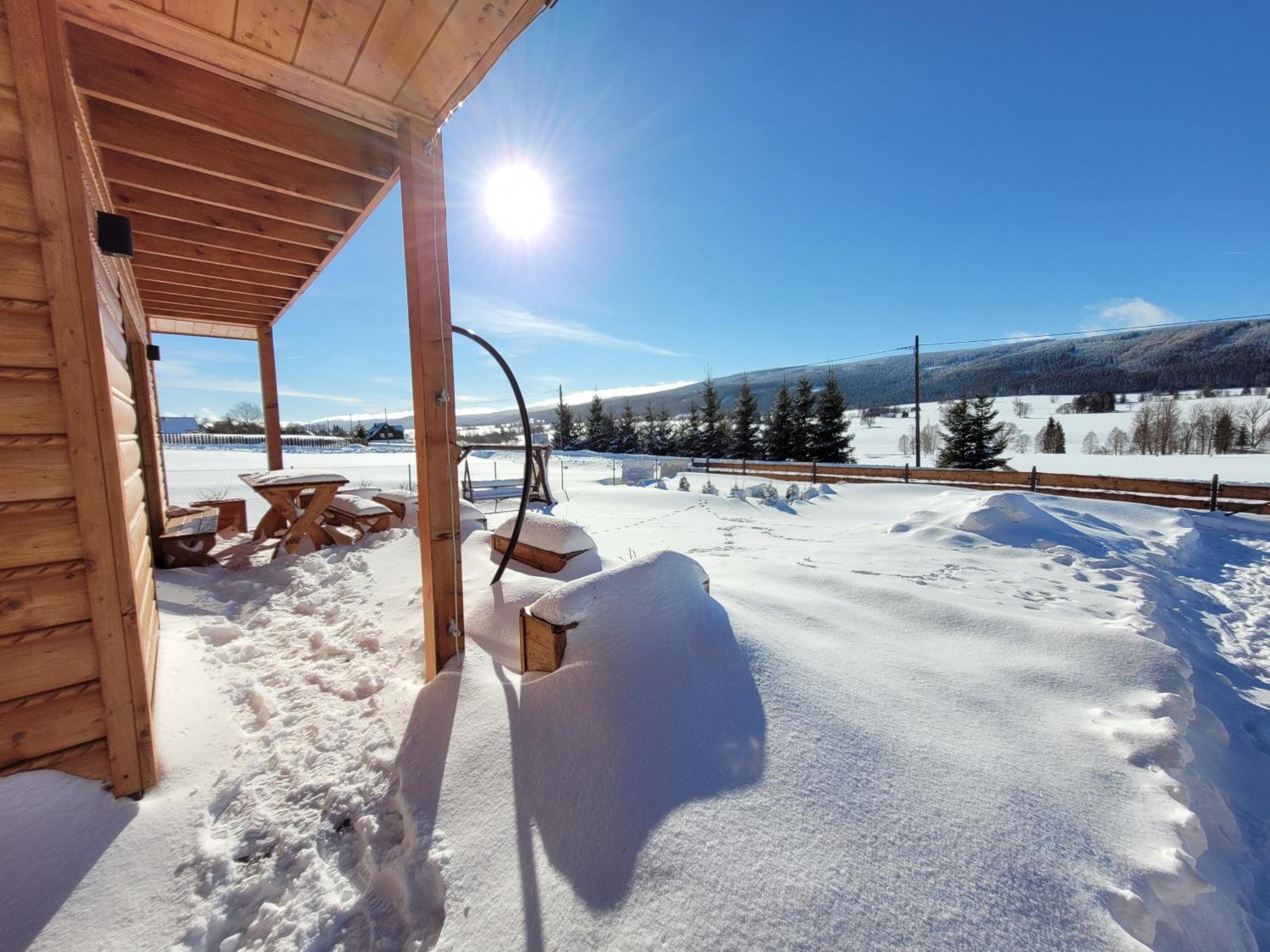 Lasowka Osada Orlica Klimatyczne Domki Z Widokiem Na Gory I Termalnym Spa Sauna Jacuzzi 4 Km Od Zieleniec Ski Arena מראה חיצוני תמונה